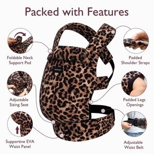 Momcozy leopard print carrier